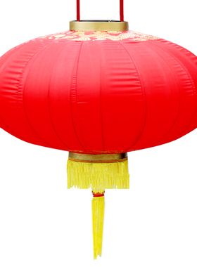 创禧2021年大红色双龙钢丝防雨布大灯笼别墅路边路灯杆装饰灯笼