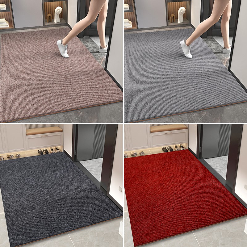 入户门地垫进门门口脚垫2024新款门外红色喜庆玄关门垫可裁剪地毯
