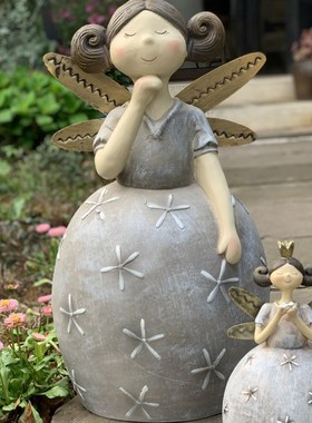 可爱花仙子创意个性阳台布置户外庭院摆件花园园艺装饰欧美出口