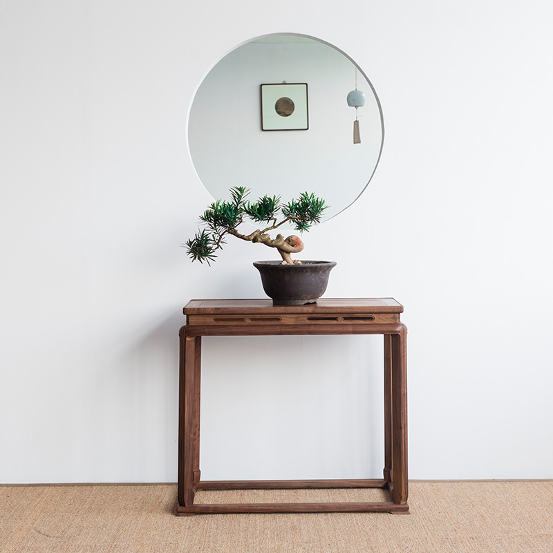 实木玄关桌子靠墙长条案窄端景台客厅条几玄关柜新中式供桌玄关台