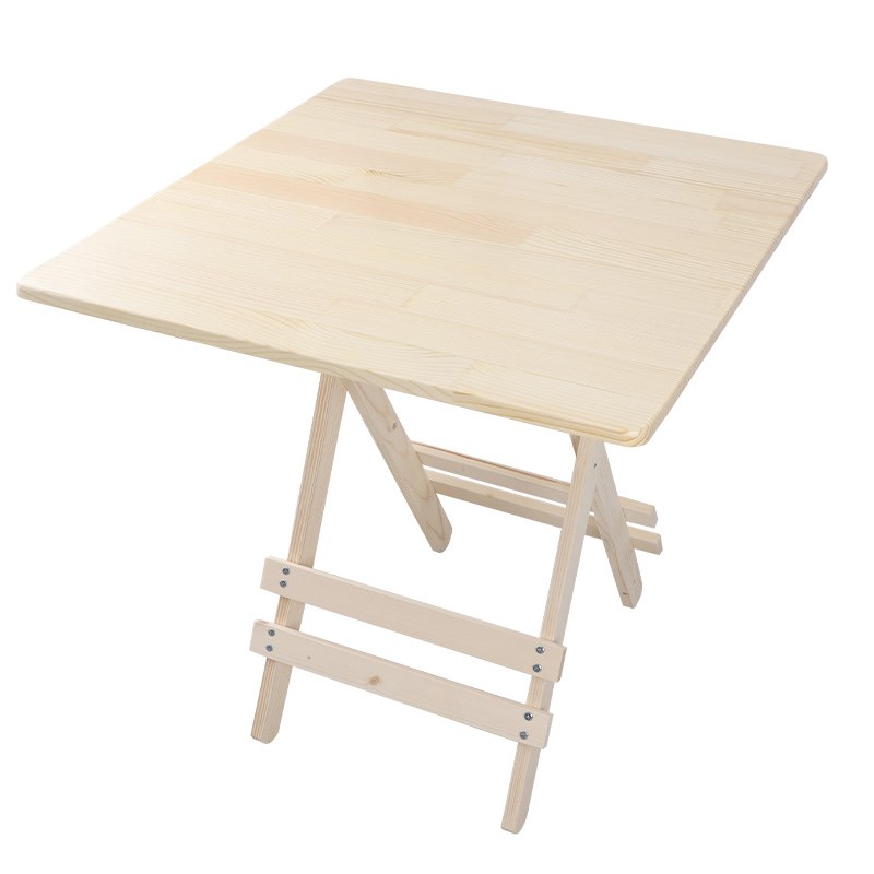 折叠桌小户型方桌子实木简易便携式户外阳台饭桌摆摊餐桌家用吃饭