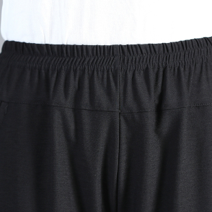 中年女装 妈妈装 休闲短裤 夏装 马裤 中老年女士松紧腰七分裤 中裤 新款