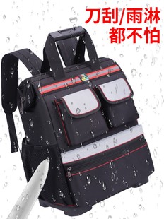 工具包双肩背包塑胶底电梯维修专用多功能加厚帆布耐磨大容量手提