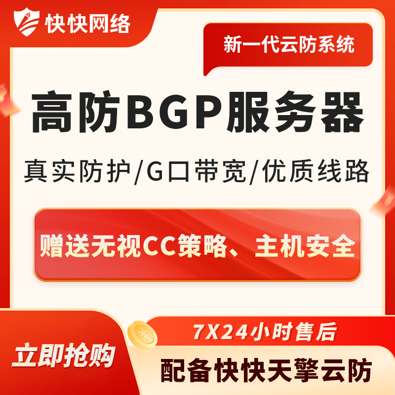 BGP服务器高防服务器租用高主频