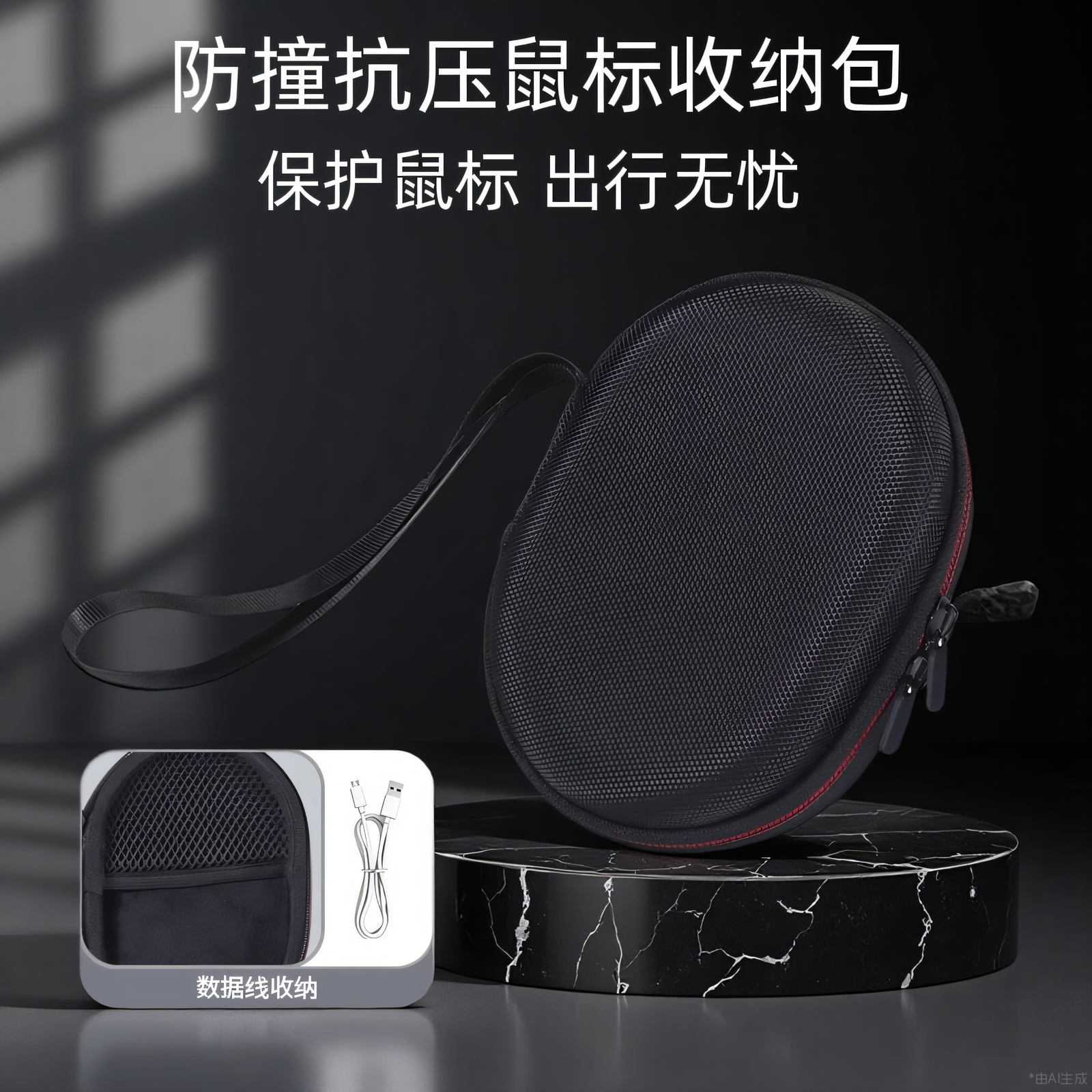 鼠标收纳包便携式鼠标包适用于罗技GPW二代三代G502雷蛇毒蝰V3pro