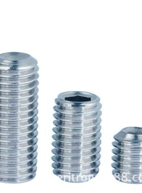 DIN916 凹端紧定螺钉 M12 除油清洗固定零件 不锈钢304(A2)