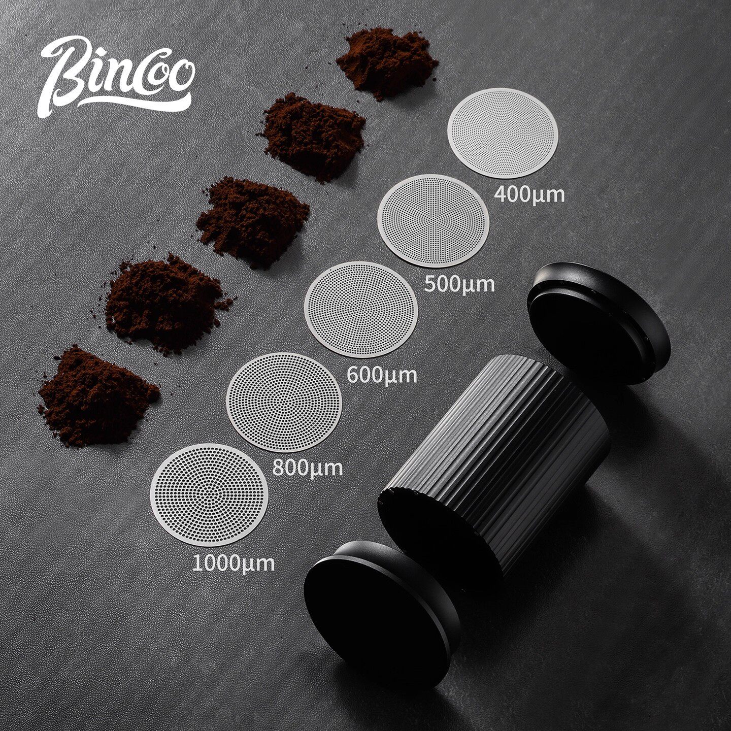 Bincoo皓月筛粉器磨豆机接粉杯细滤网手冲咖啡细粉过滤器闻香杯