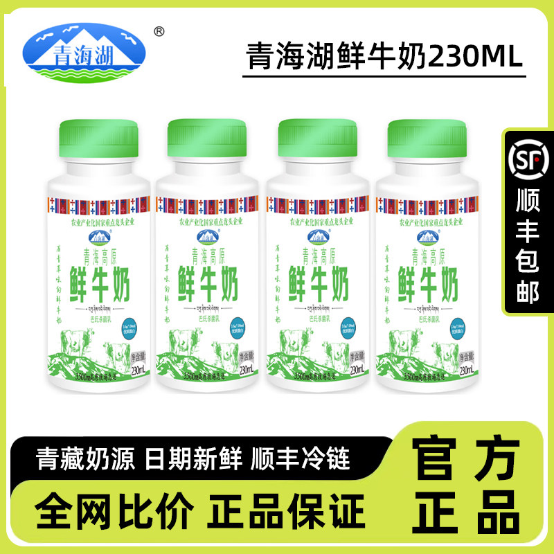 【顺丰】青海湖青海高原鲜牛奶230ml纯鲜活青藏高原低温冷藏鲜奶