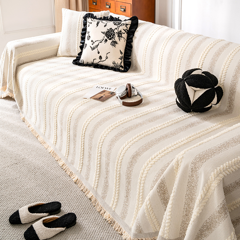 奶油风沙发垫2025年新款沙发巾轻奢高级感一整张全盖万能沙发套罩