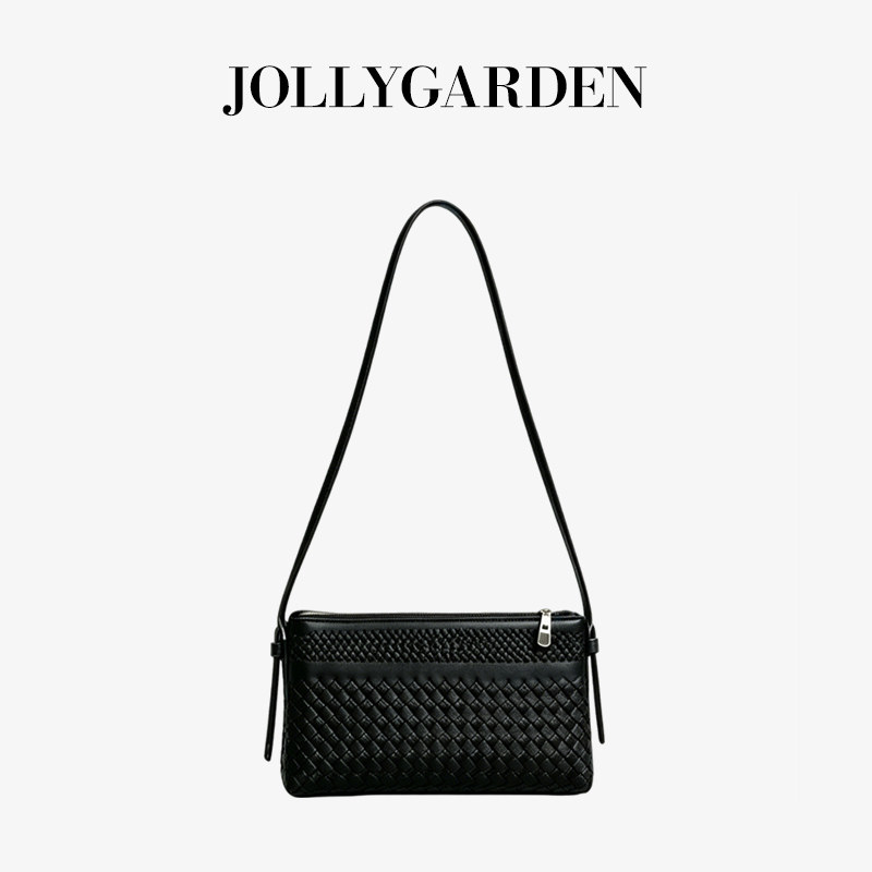 JOLLY GARDEN【缦格】2026新款羊皮编织信封包通勤斜挎手机小方包