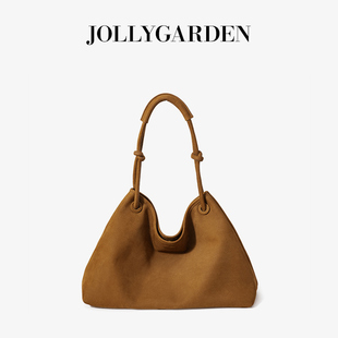 JOLLY GARDEN【摩啡】秋冬新款磨砂皮托特包通勤大容量手提单肩包