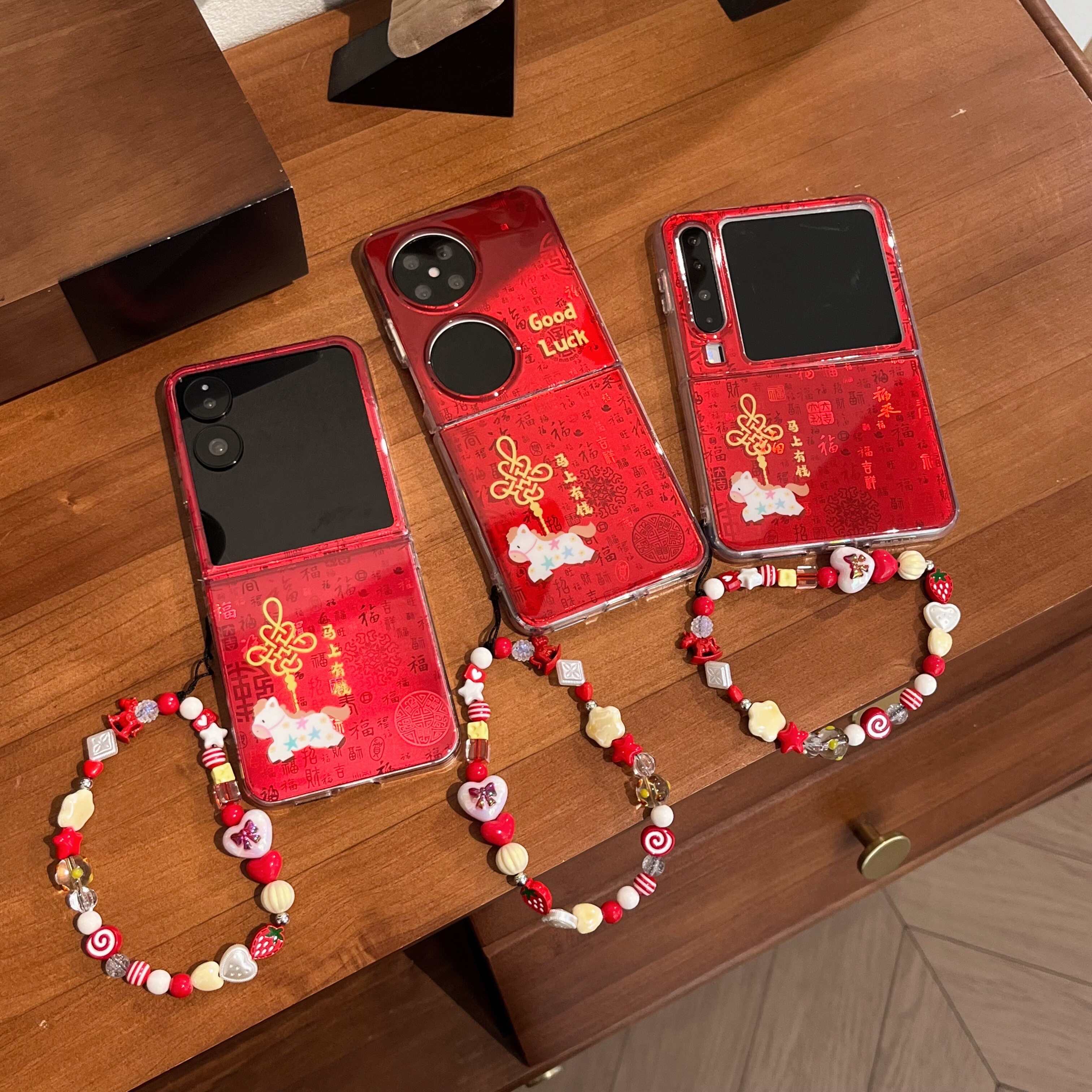 新款适用华为PuraX折叠带支架手链手机壳华为pocket2全包OPPOFindN3Flip防摔MagicVFlip/小米MIXflip2保护套