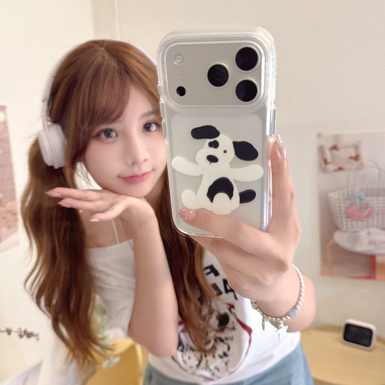 吉能虎新款jellycat害羞狗适用于苹果17promax手机外壳iPhone16pro全包边防摔15/14/13保护套