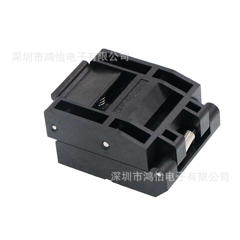 QFP48/TQFP48老化座夹具工装 LQFP48烧录座 MCU读写测试座0.5 7*7