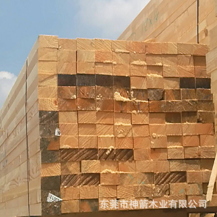 建筑工地用花旗松木方现货批发