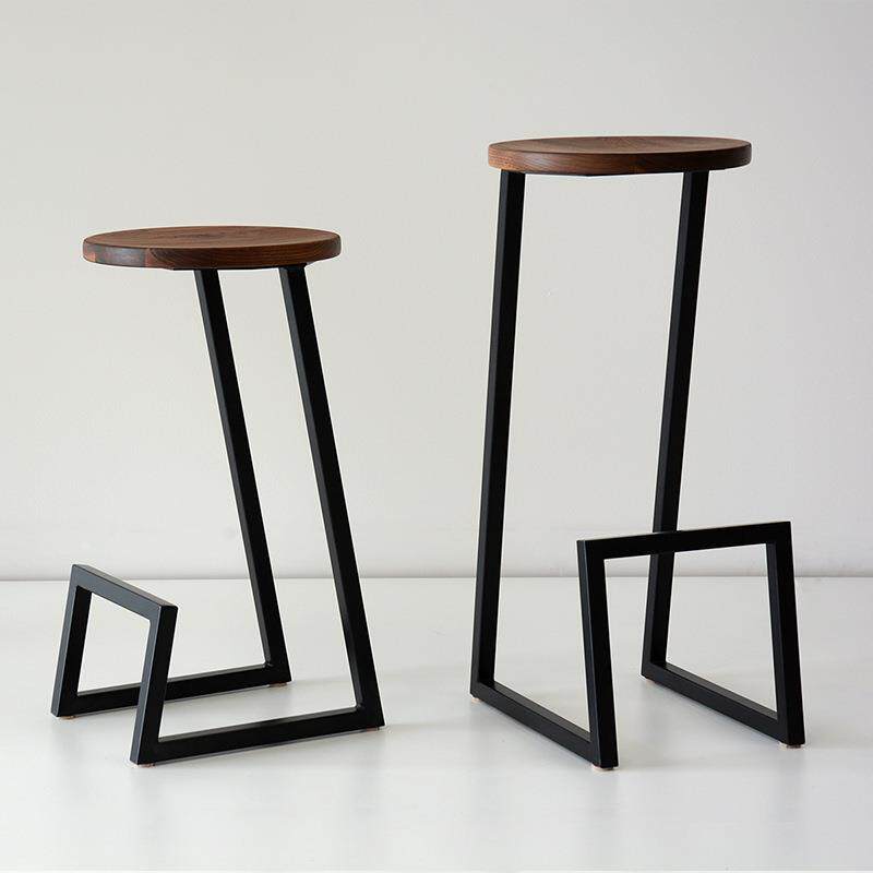 哇北欧简约DJ手椅子复古吧台凳演奏铁艺凳子高脚凳高吧台椅子吧凳