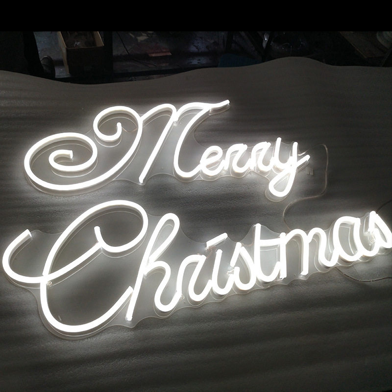 new霓虹灯Merryhappy圣诞快乐装饰灯Christmasyear新年快乐