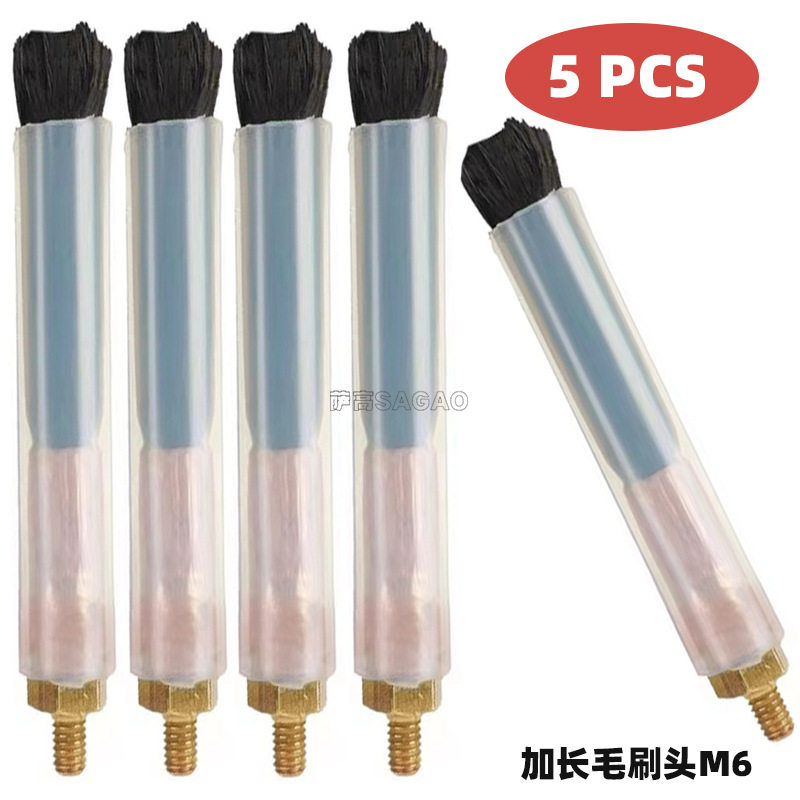 跨境新品毛刷头焊道处理机M6/8/10毛刷头不锈钢焊斑清洗刷头5PCS