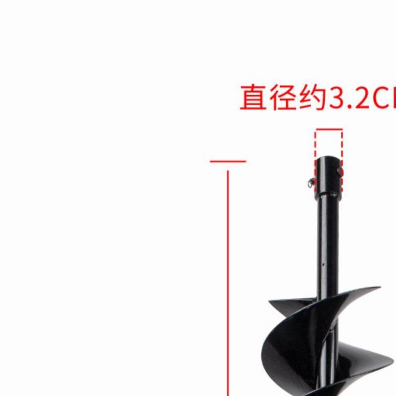 卡曼尼ZT10地钻打坑机 打眼机 打桩机打孔机配件双页钻头