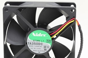 L34880 9025 12V CPU机箱散热大风量风扇 Nidec 0.27A TA350DC