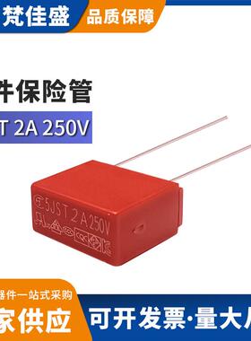 慢断型5JST2A250V方形保险丝8x4间距5mm插件方型保险管
