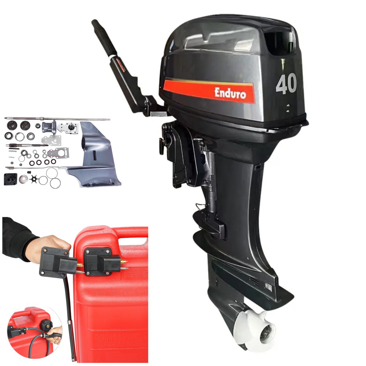 热销2冲程E40XMHL舷外发动机40HP船用电机