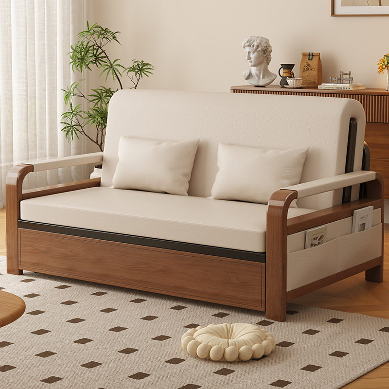 折叠沙发床两用一体小户型单双人客厅抽拉床书房阳台多功能伸缩^A