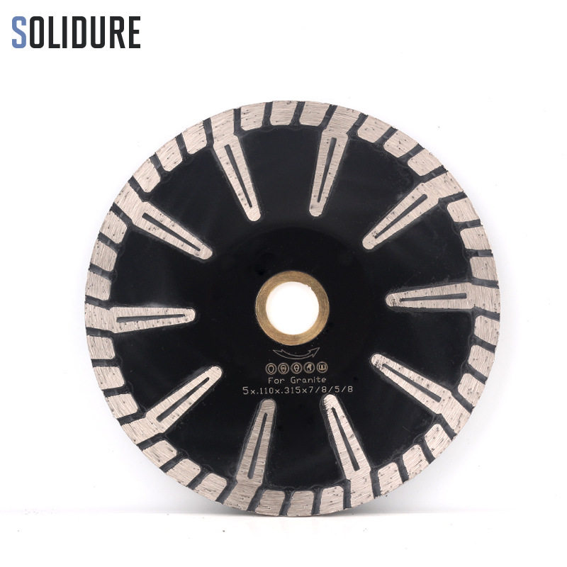 125mm热烧结凹形切割片角磨机花岗岩、大理石、石材混凝土锯片