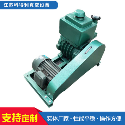 真空泵2X-8旋片式卧式传输泵超高真空脱泡机抽气抽空泵铸铁泵静音