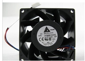 出售原装风机 FFB0812VHE 8038 12V 0.57A 台达散热风扇