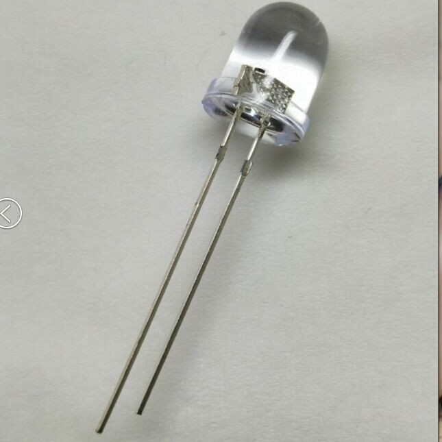 f8灯珠8mm白发红灯蓝绿黄橙灯红光指示灯直插式led灯珠发光二极管