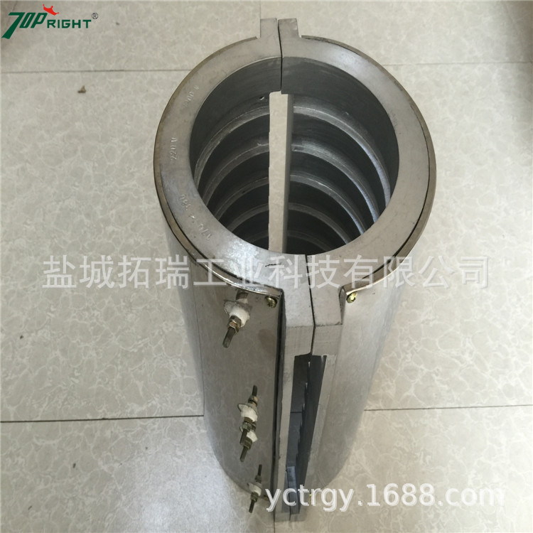 带不锈钢保护罩铸铝加热器 挤出机螺杆铸铝加热圈 铸铝电加热器