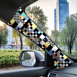 外销爆款汽车个性创意贴纸ABC柱顶棚翻新内饰改装装饰品车用