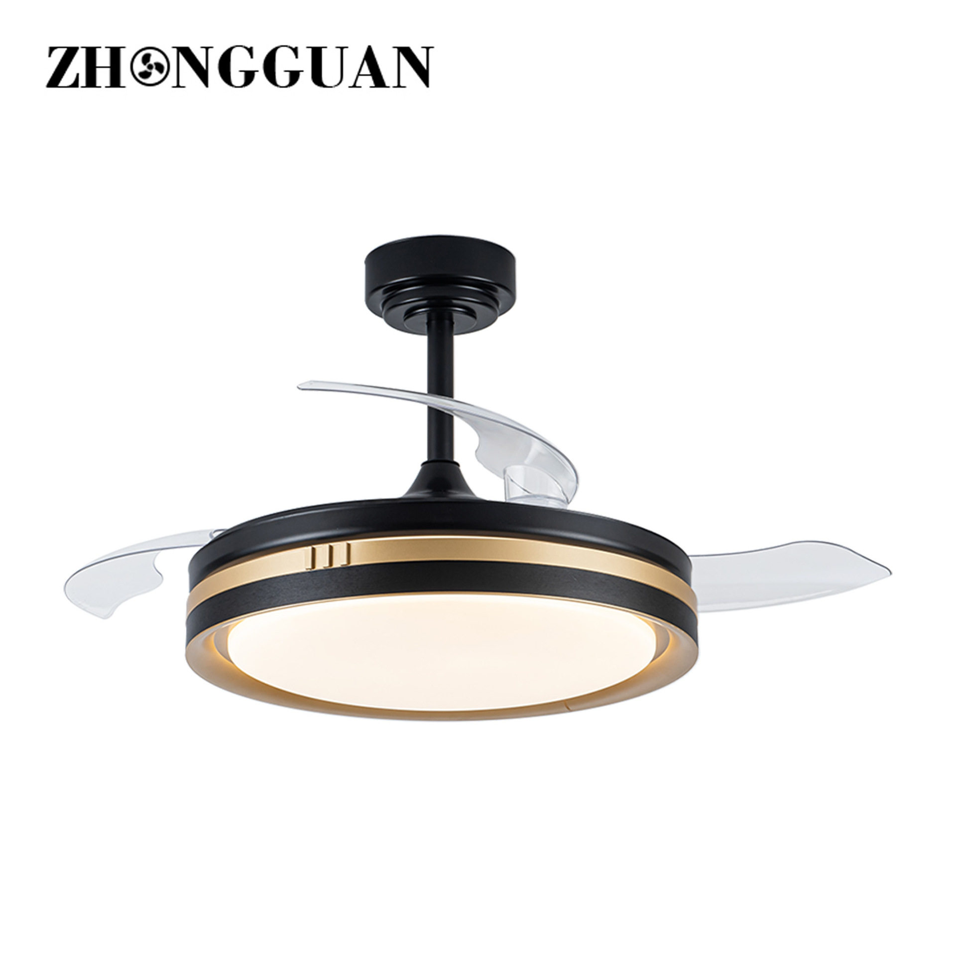 42寸风扇灯简约带灯电风扇家用隐形灯扇一体餐厅吊扇灯卧室电扇灯