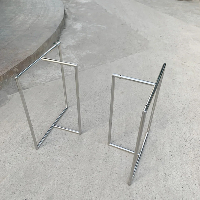 不锈钢桌脚大板支架茶几餐桌桌腿定作字型吧台脚书桌办公桌茶台脚