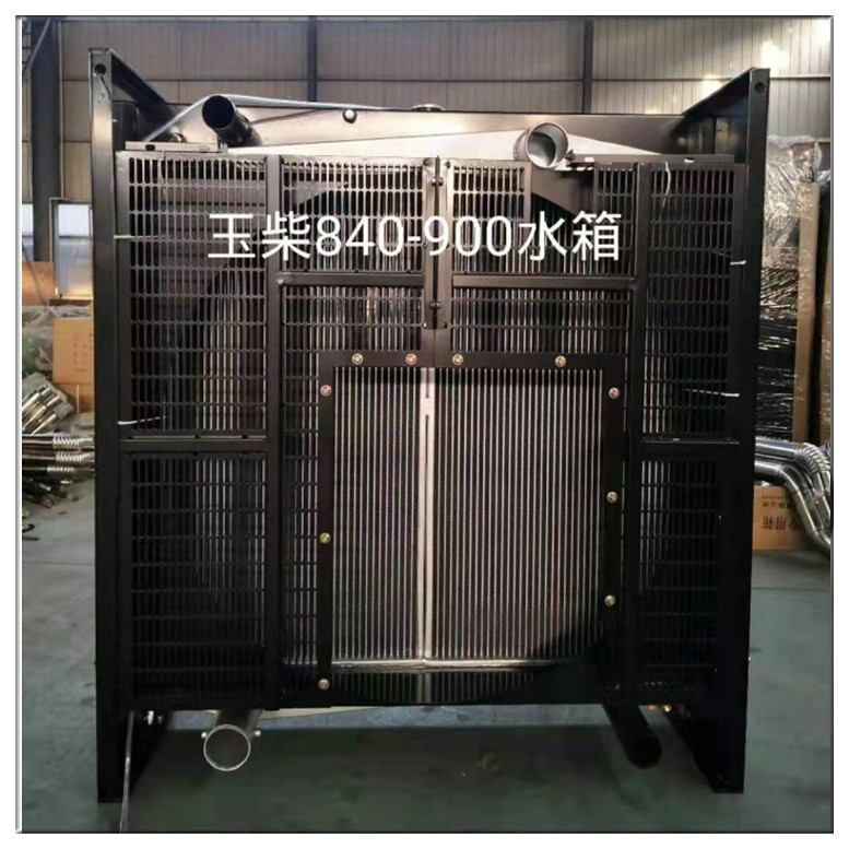 玉柴发电机组配套的发动机散热器中冷器 护网连接管路水箱风扇叶