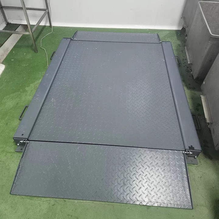 1t地磅2t小地称3吨电子平台秤双层结构双坡适合小推车使用地磅秤