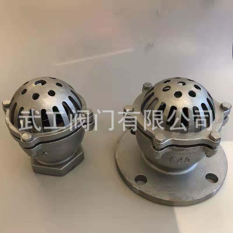 内螺纹底阀H12W-6P丝扣水泵底阀止回水力控制阀球式不锈钢底阀