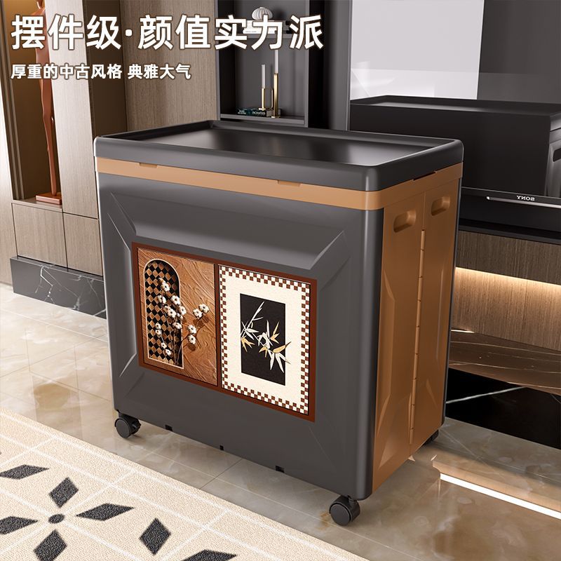 衣服收纳柜翻盖收纳箱大容量特大号整理箱带滑轮衣物被子储物柜子