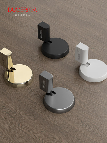 高端地板吸力穿孔门吸力极窄玻璃门阻器防风隐形浴室无声入口门阻