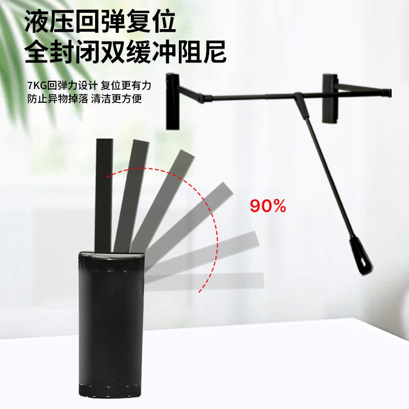 衣柜升降挂衣杆衣帽间衣架杆衣橱下拉式挂衣杆双缓冲拉杆挂衣器