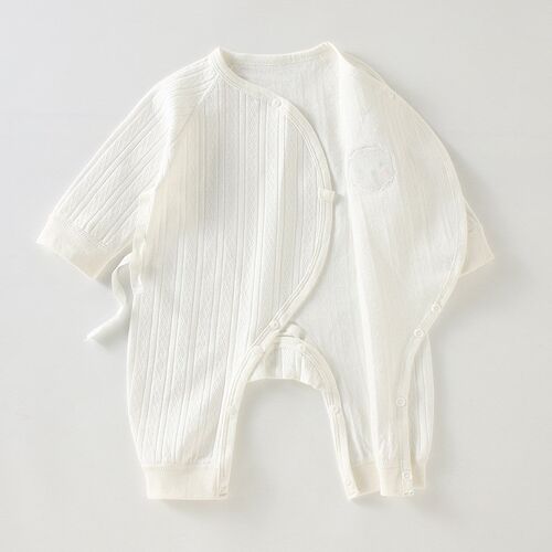 新生婴儿儿衣服春秋装夏季薄款纯棉蝴蝶初生幼儿52码59宝宝连体衣