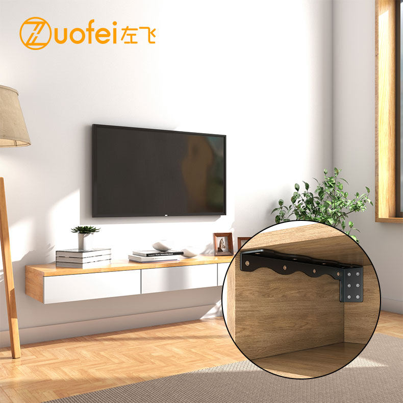 悬空电视柜承重支架柜书桌悬挂式三角支撑架托架悬浮吊柜固定配件