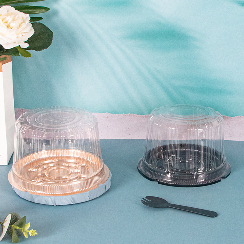 A014 4寸儿童千层慕斯蛋糕盒烘焙西点透明包装盒迷你生日蛋糕盒子