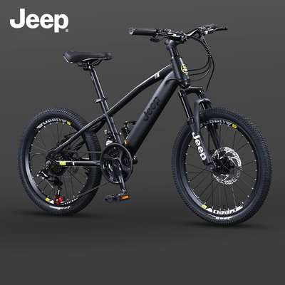 Jeep吉普儿童自行车碟刹变速减震山地车男女孩中大童学生车-R200
