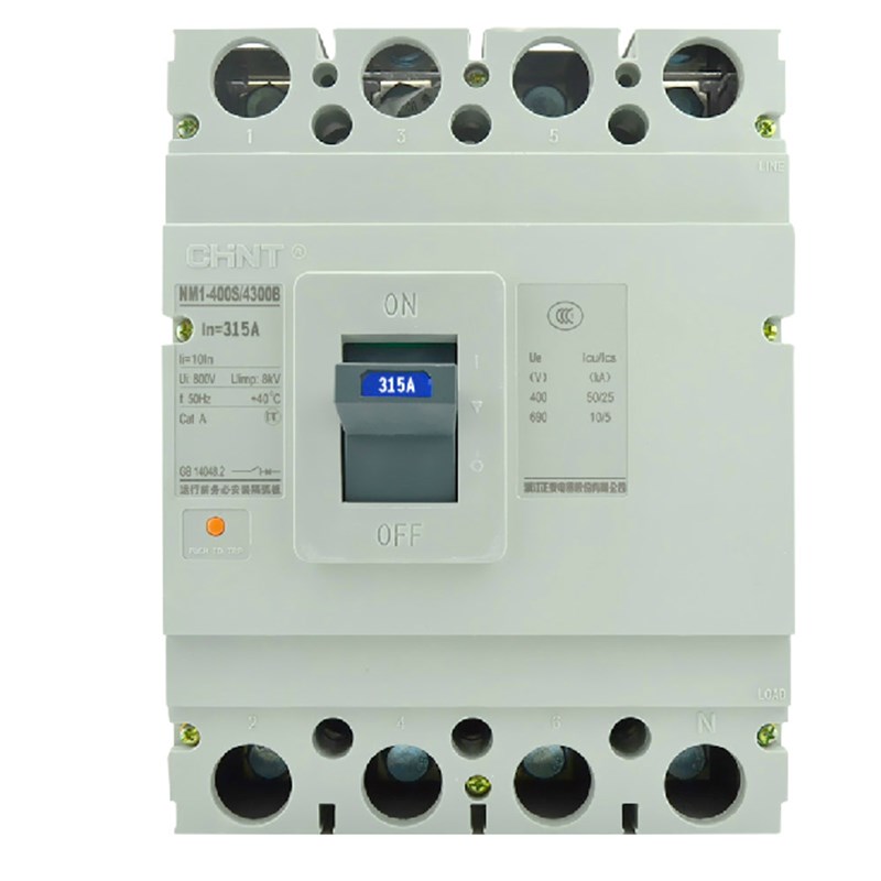 正泰塑壳断路器NM1-400S/4300vB 4p 400A350A350A315A250A225A