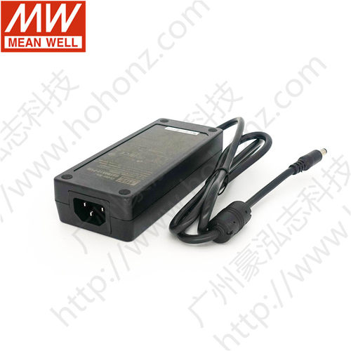 明纬GST90A系列12V电源适配器DC15/19/H24/48V三插P1M接口节能替G