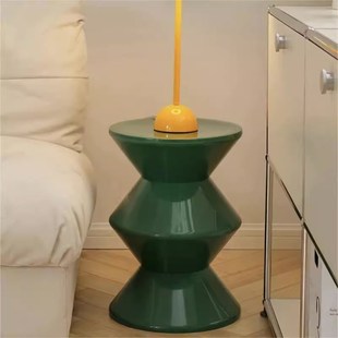 ins沙发小边几小户型家用床头z凳客厅换鞋 坐凳北欧创意塑料沙漏凳