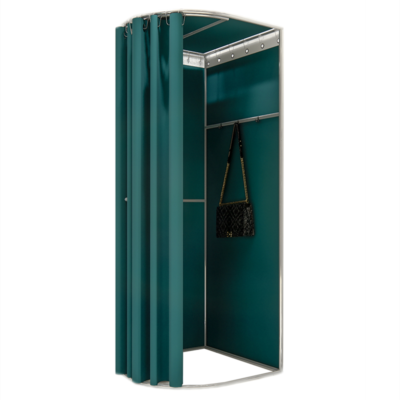 服装店试衣间f户外简易移动换衣间落地可拆卸商场临时更衣室门帘