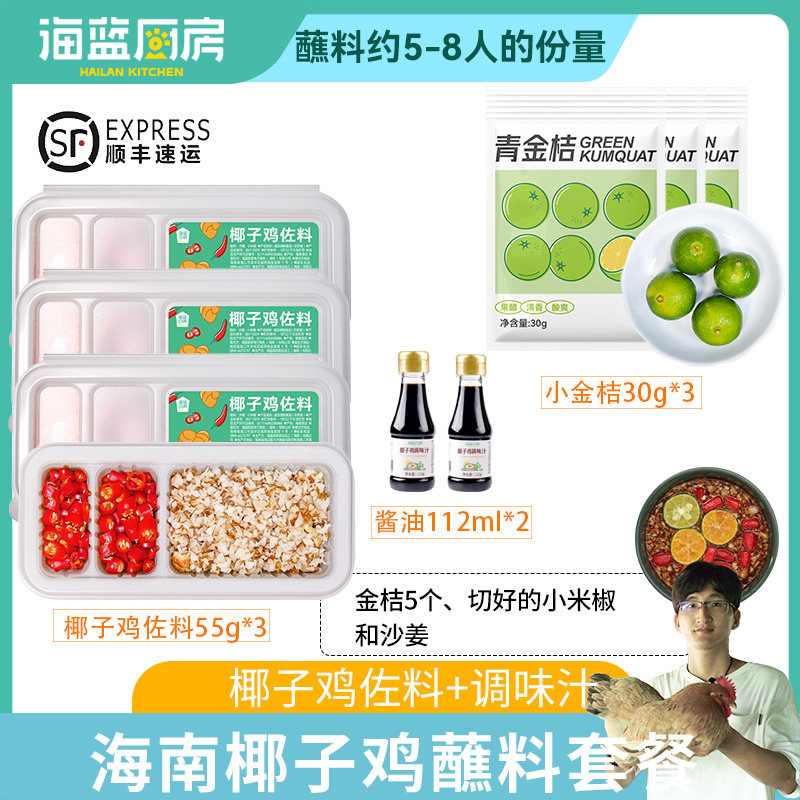 海南海蓝厨房椰子鸡佐料197g